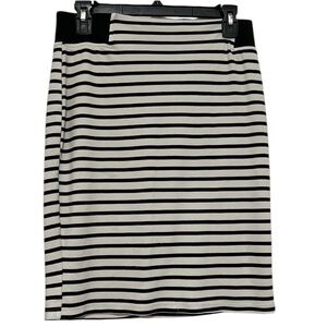 Ing Women’s Black & White Striped Skirt Size Large